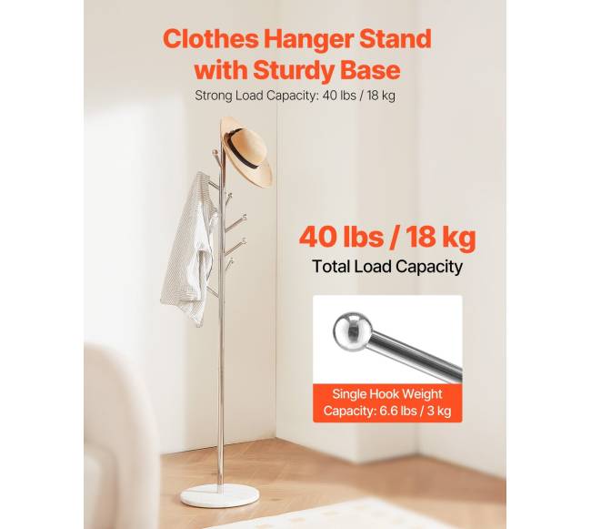 Pastatoma drabužių kabykla su marmuro pagrindu1