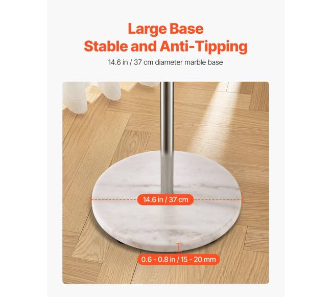 Pastatoma drabužių kabykla su marmuro pagrindu3