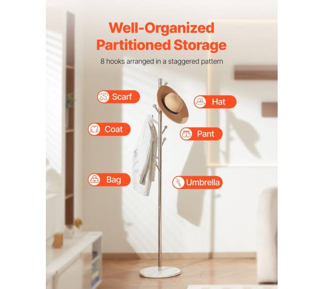 Pastatoma drabužių kabykla su marmuro pagrindu4