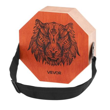 unikali cajon dėžė iš buko medienos su gitaros stygomis0
