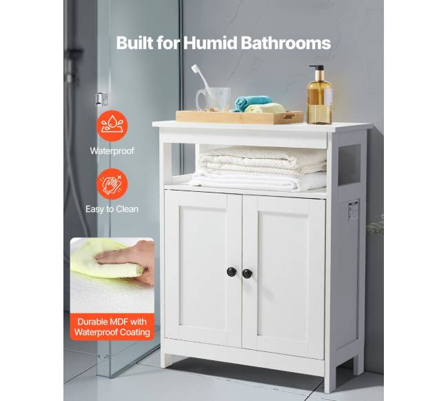 Medinė vonios grindų spintelė su reguliuojama lentyna4