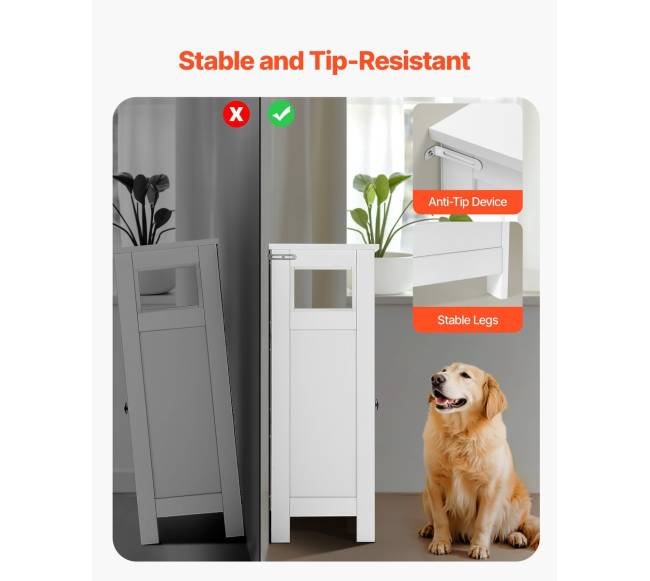 Medinė vonios grindų spintelė su reguliuojama lentyna5