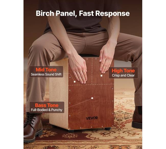 Cajon būgnas iš beržo su spragtukais1