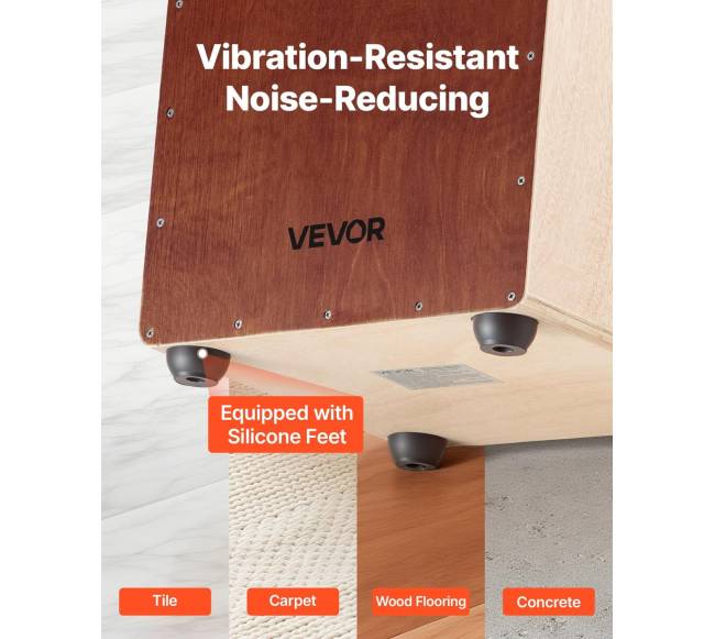 Cajon būgnas iš beržo su spragtukais3