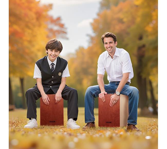 Medinė dėžė būgnui su gitaros stygomis7