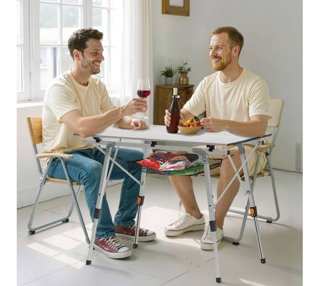 Sulankstomas aliuminio stalas stovyklavimui7
