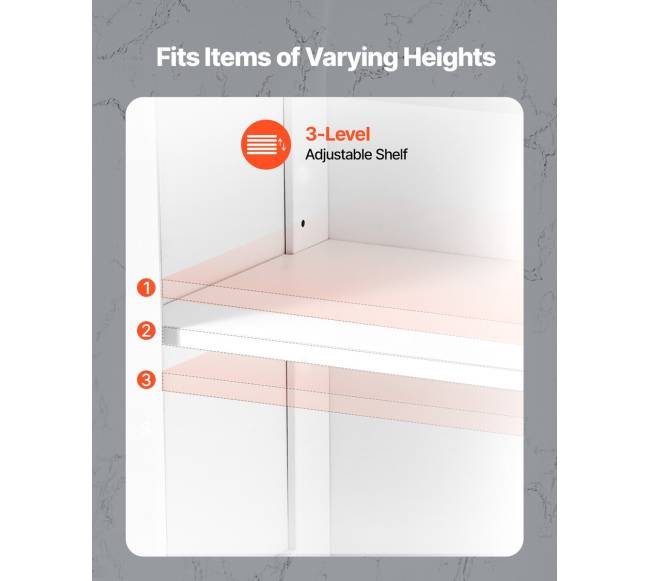 Baltos dviejų durų vonios grindų spintelė3