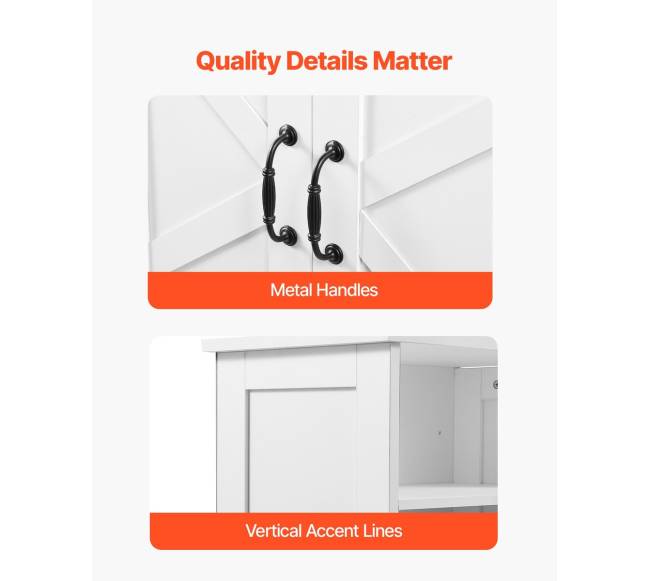 Baltos dviejų durų vonios grindų spintelė6