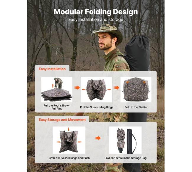 Nešiojama medžioklės slėptuvė 6-7 asmenims5