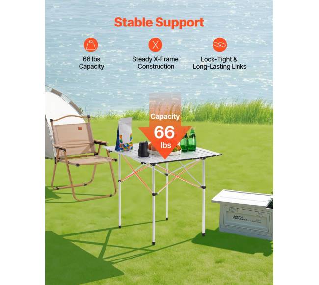 Sulankstomas lauko stalo aliuminis stalas2