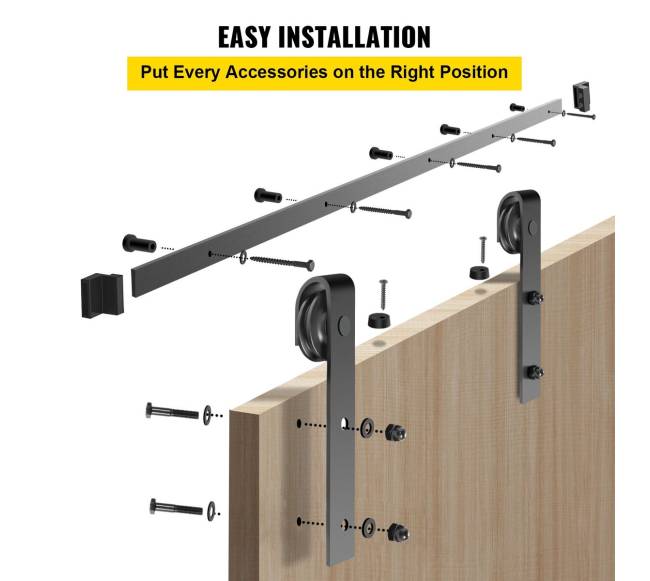 Stumdomų durų furnitūros komplektas5