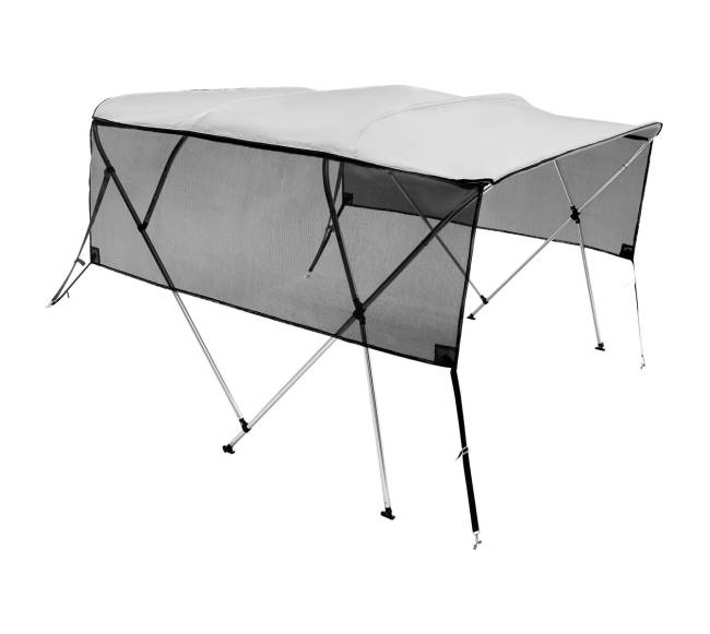 4 lankų bimini viršus laivui, šviesiai pilkas8