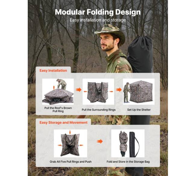 6-7 asmenų medžioklinė pastogė su krepšiu5