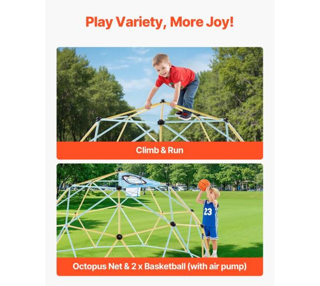 Vaikų laipiojimo kupolas 10 FT 453 kg2