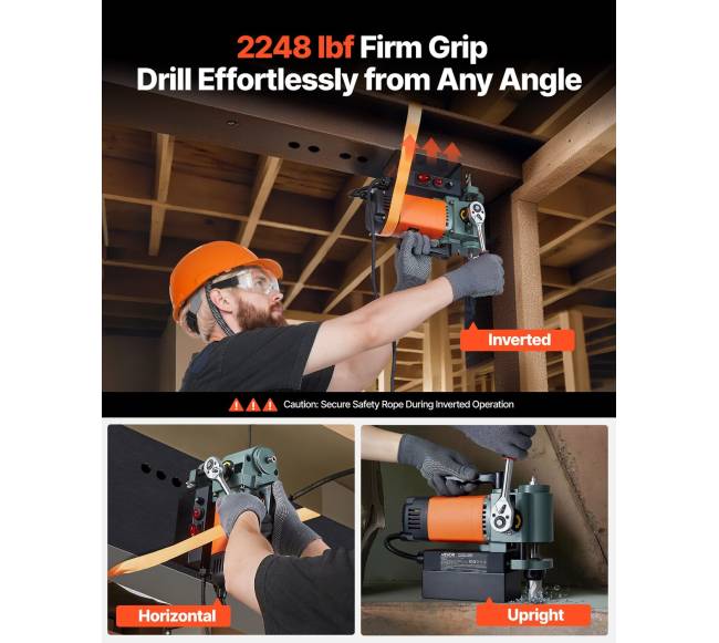 Žemo profilio magnetinė gręžimo mašina, 1300 W, 35 mm4