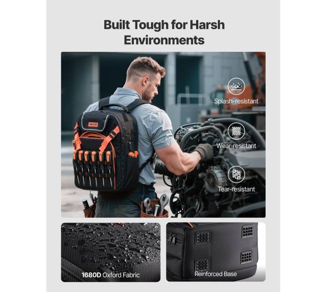 Darbo kuprinė su 45 kišenėmis elektrikams2