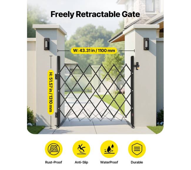 Vienguba sulankstoma apsaugos vartai 1100 x 1310 mm1