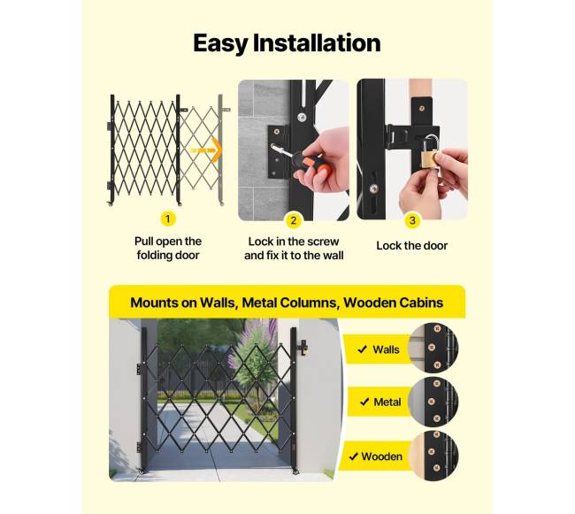 Vienguba sulankstoma apsaugos vartai 1100 x 1310 mm4