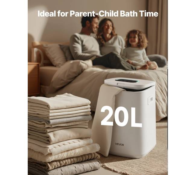 20 l rankšluosčių šildytuvas su LED ir keturiais kabliukais4