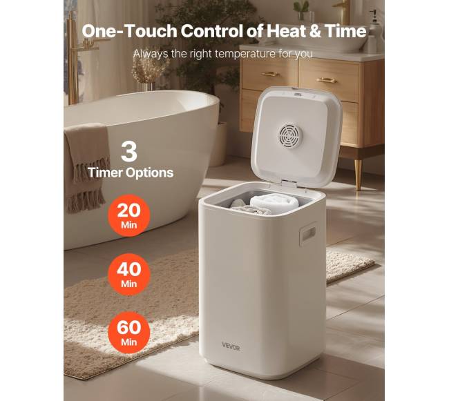 20 l rankšluosčių šildytuvas su LED ir keturiais kabliukais5