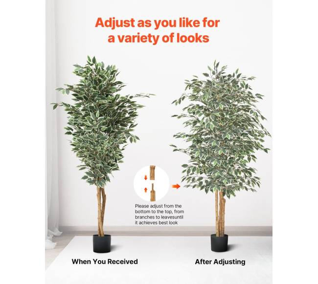 180 cm dirbtinis fikusas su vazonu vidaus dekorui5