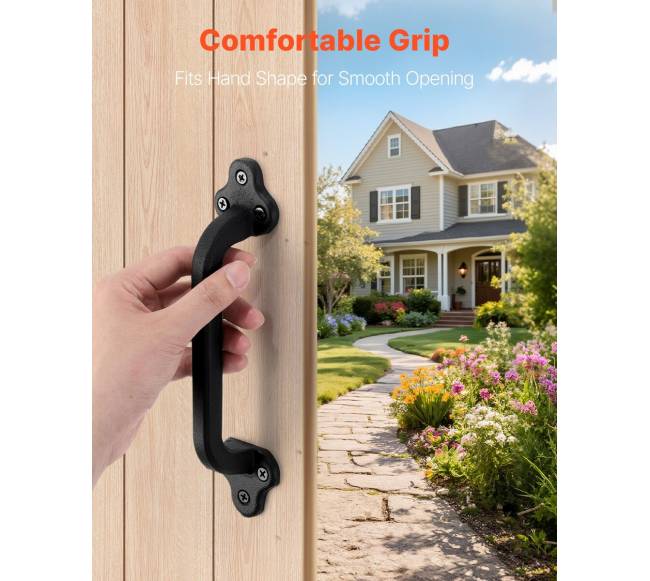 Tvarto durų rankena sodui 23 cm4