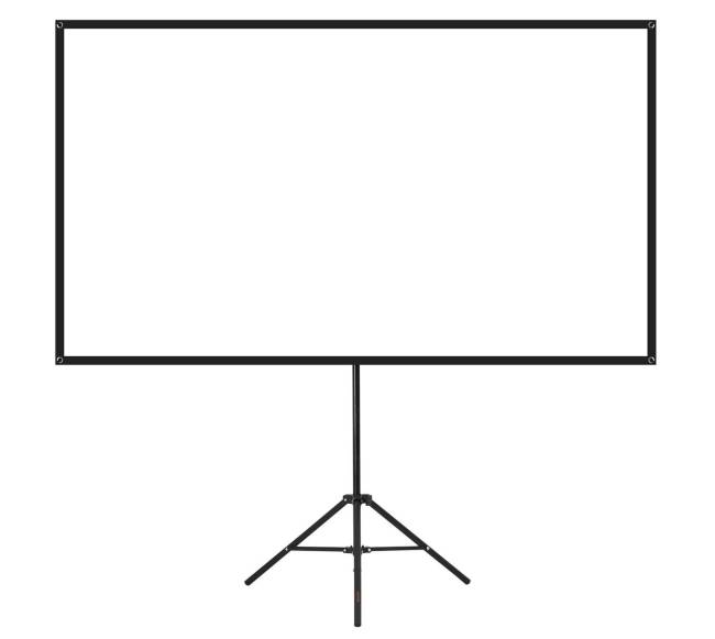 Trikojis projektoriaus ekranas su stovu 80 colių0