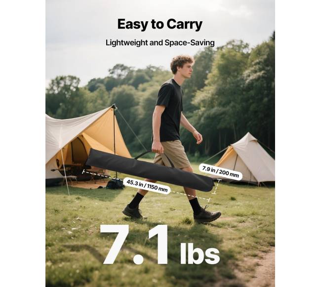 Trikojis projektoriaus ekranas su stovu 80 colių5