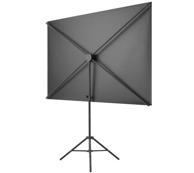 Trikojis projektoriaus ekranas su stovu 80 colių10