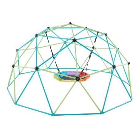 10 pėdų geometrinė laipiojimo kupolas su sūpynėmis0