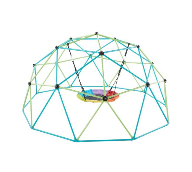 10 pėdų geometrinė laipiojimo kupolas su sūpynėmis9