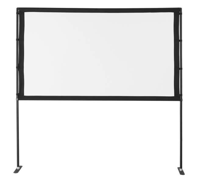 projektoriaus ekranas su 2 stovais 80 colių0