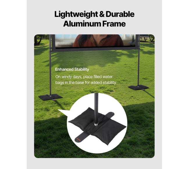 projektoriaus ekranas su 2 stovais 80 colių2