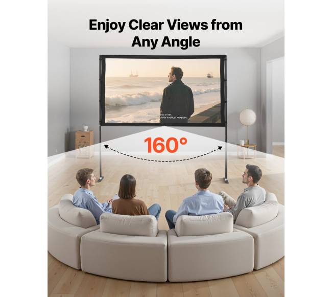 projektoriaus ekranas su 2 stovais 80 colių6