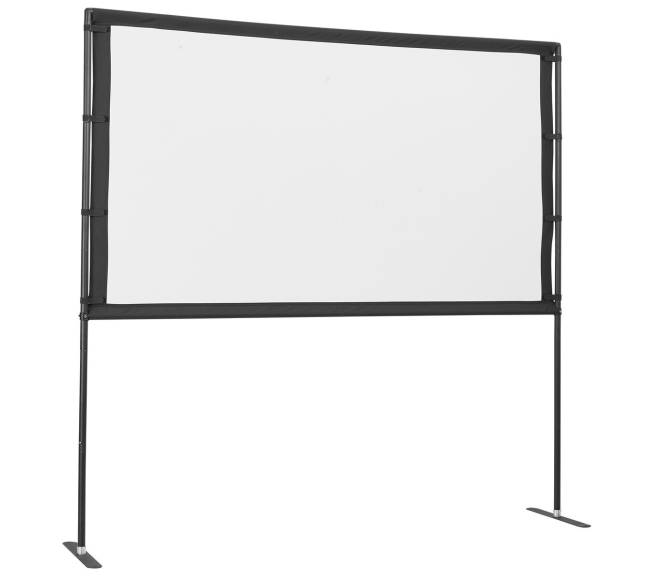 projektoriaus ekranas su 2 stovais 80 colių9