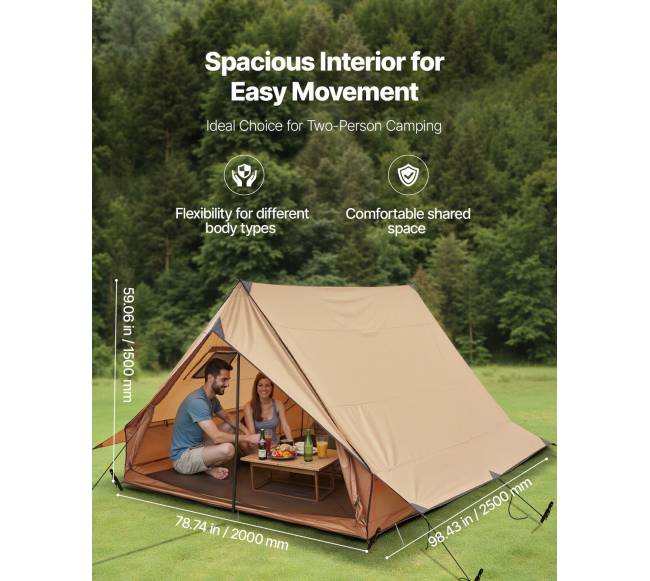 Dviguba palapinė su viryklės vieta1