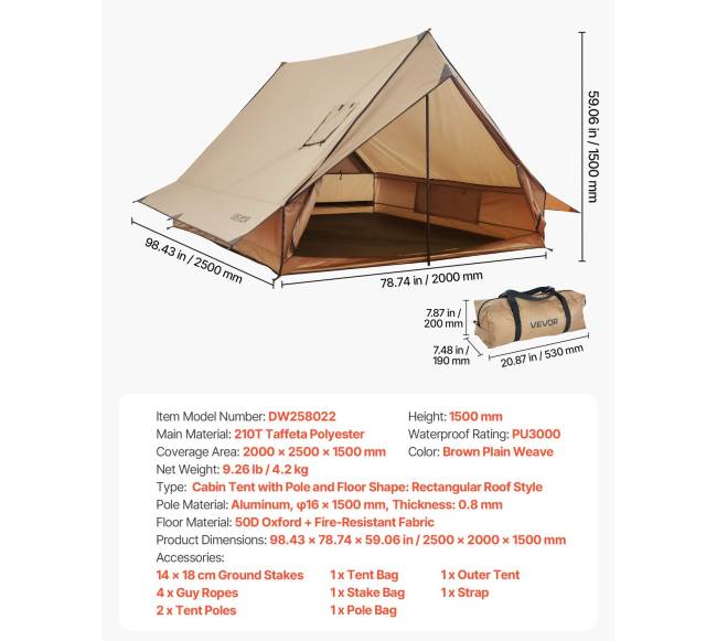 Dviguba palapinė su viryklės vieta6