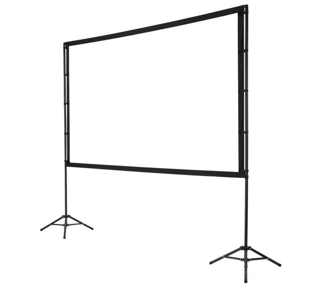 Trikojo projektoriaus ekranas su 2 stovais10
