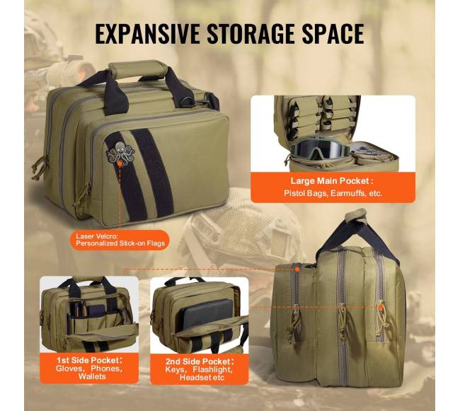 dėklas 2 pistoletams su integruotomis kišenėmis3