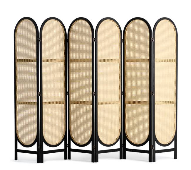 6 dalių rudi ratano kambario pertvaros0