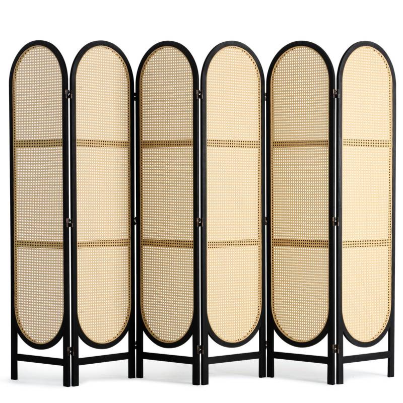 6 dalių rudi ratano kambario pertvaros0