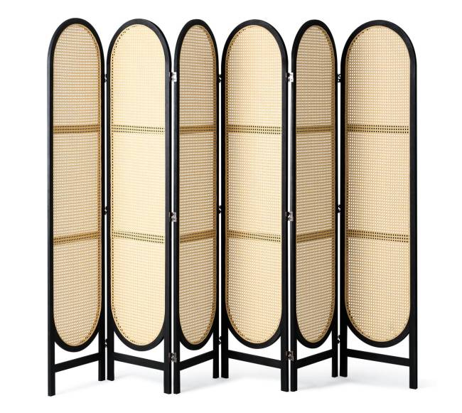 6 dalių rudi ratano kambario pertvaros8