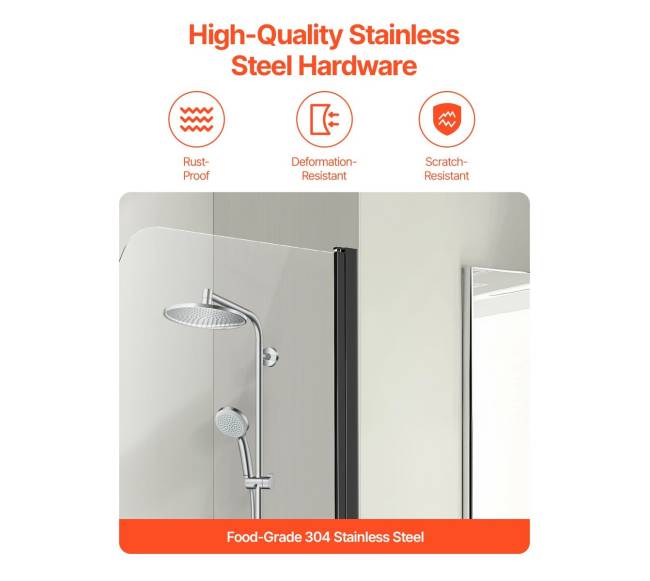 Slenkančios vonios dušo durys 86 cm x 140 cm3