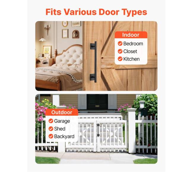 Tvarto durų rankena 32 cm sodo vartam5