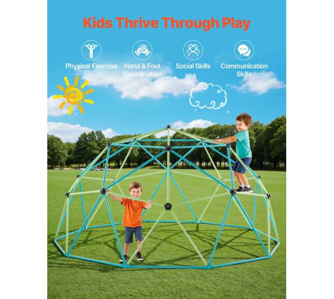 10 pėdų geometrinė laipiojimo kupolas4