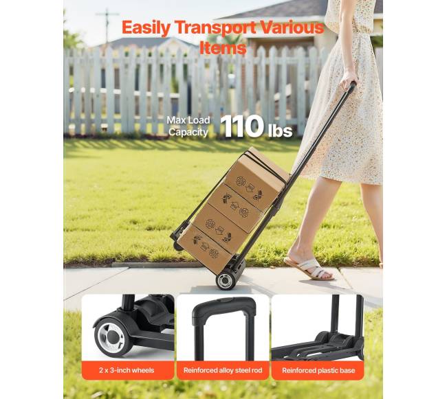 Sulankstoma platforminė keltuvas 50 kg vežimas1