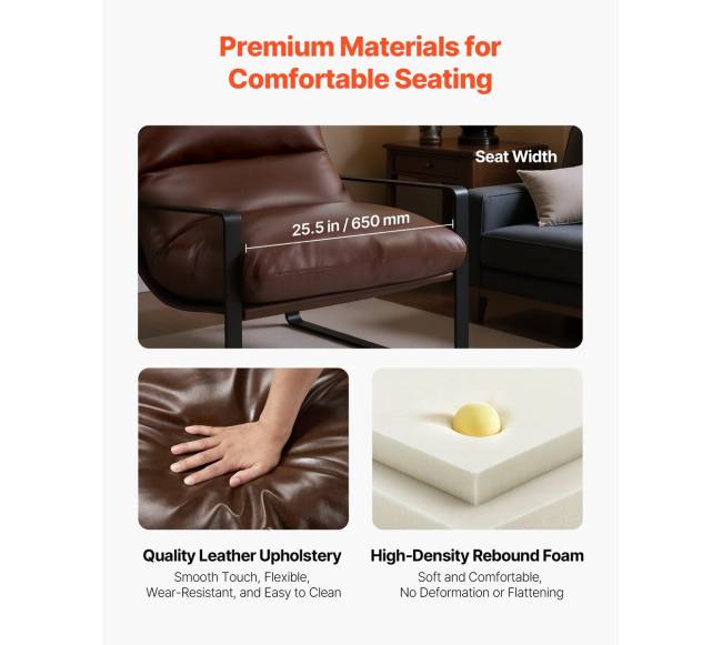 moderni PU odinė kėdė su metaliniu rėmu3