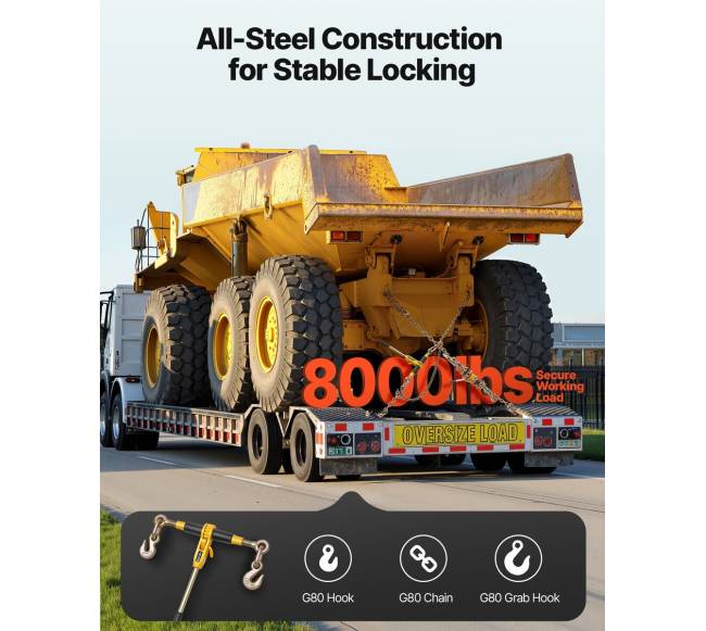 Šarnyrinis grandinės įtempiklis 8 mm x 4,2 m G801