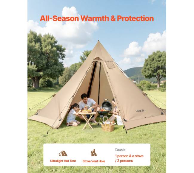 Tipi palapinė su krosnies įvadu 4-6 žmonėms1