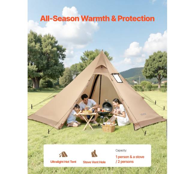 Tipi palapinė su krosnele 4 asmenims2